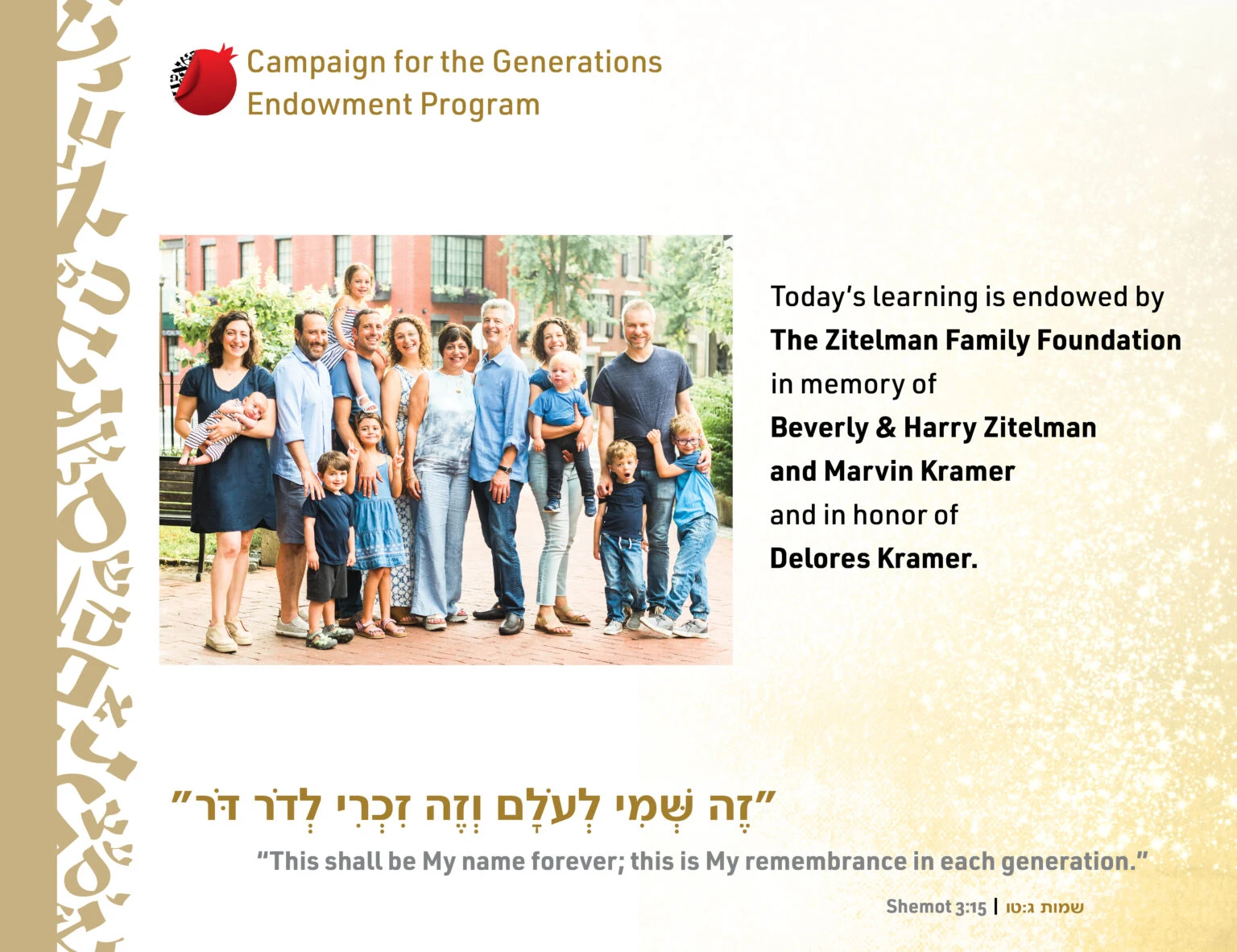 Endowed Day of Learning Zitelman
