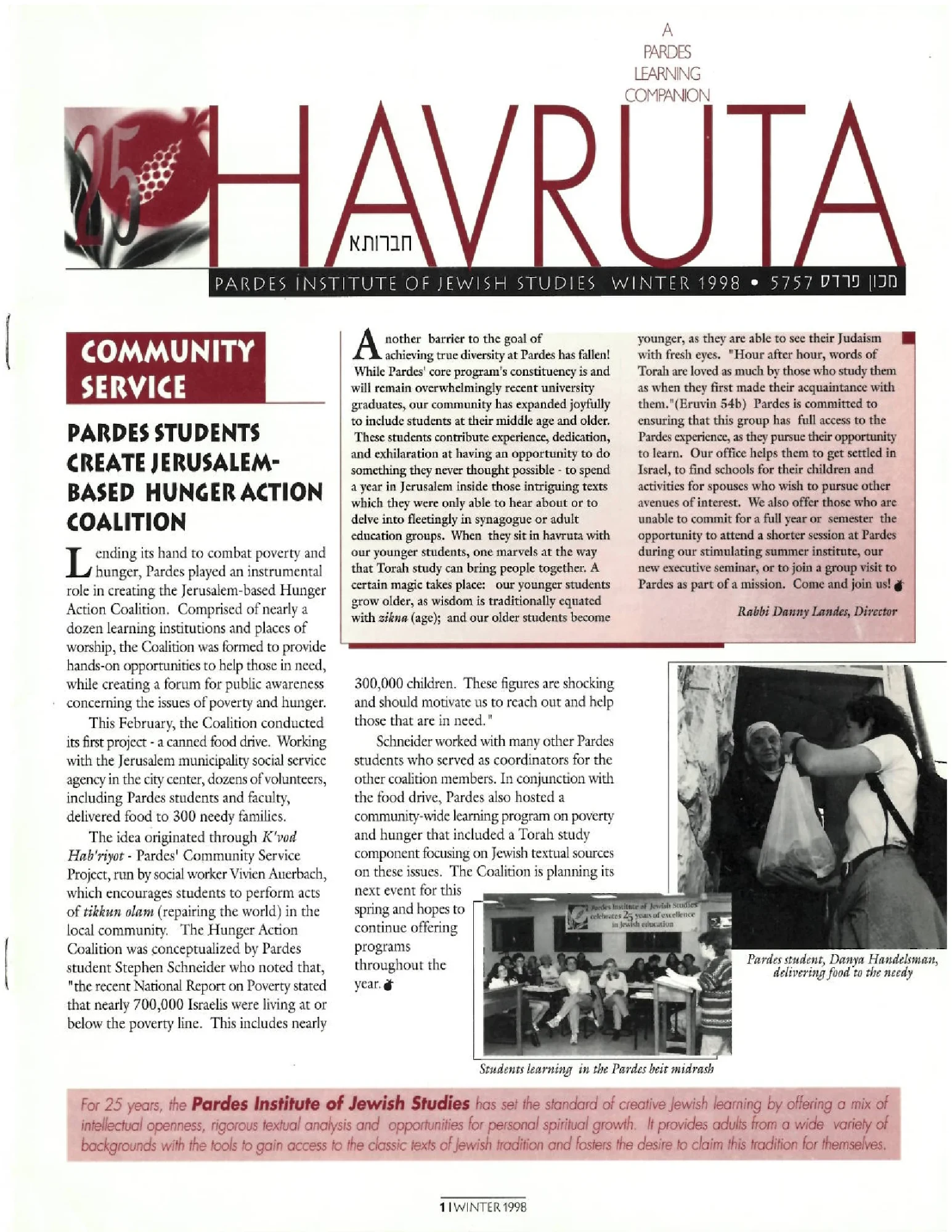 Havruta Winter 1998