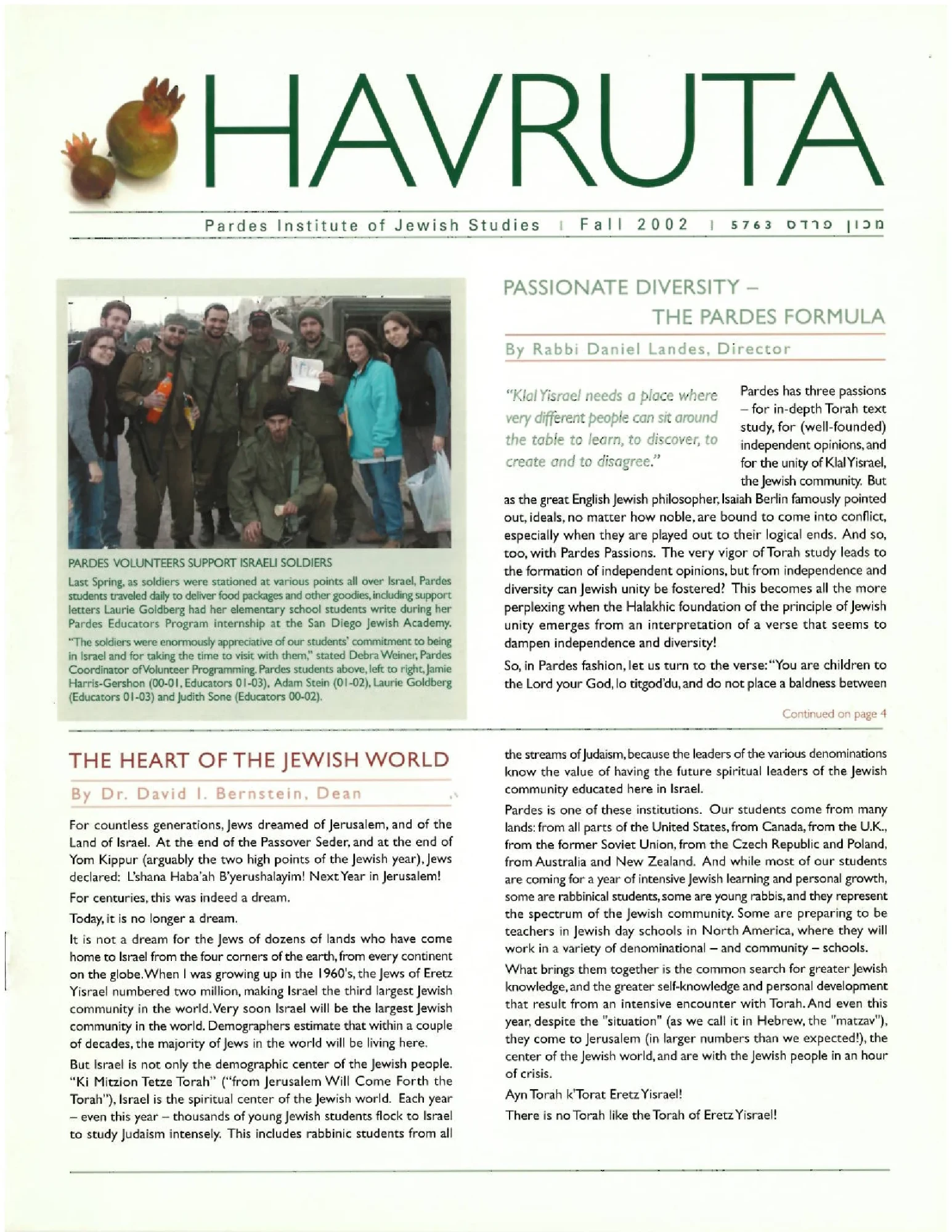 Havruta Fall 2002